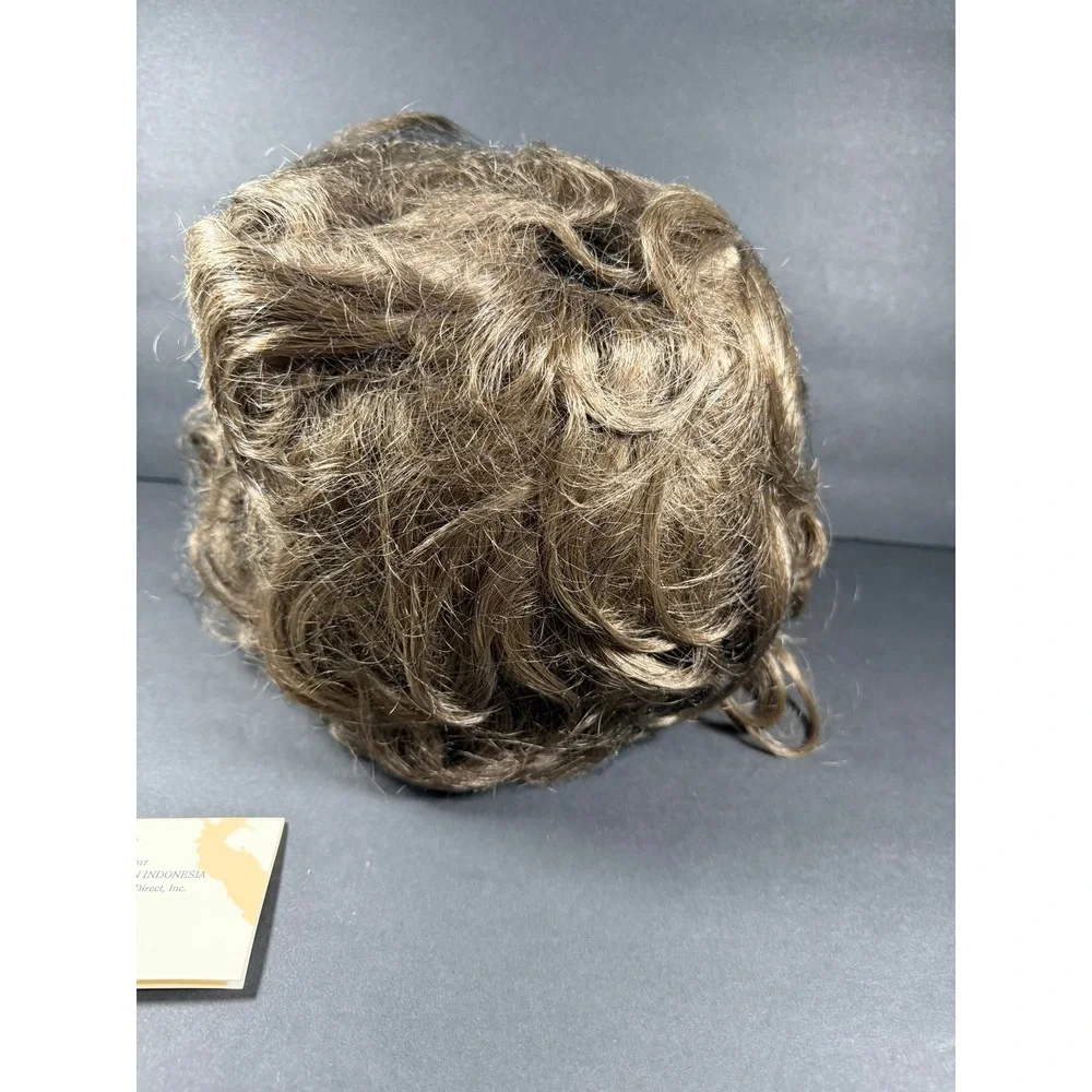 VTG Paula Young Lilli Short Curly Wig Average Size Medium‎ Brown Curls 1997